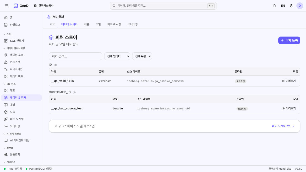 피처 카탈로그